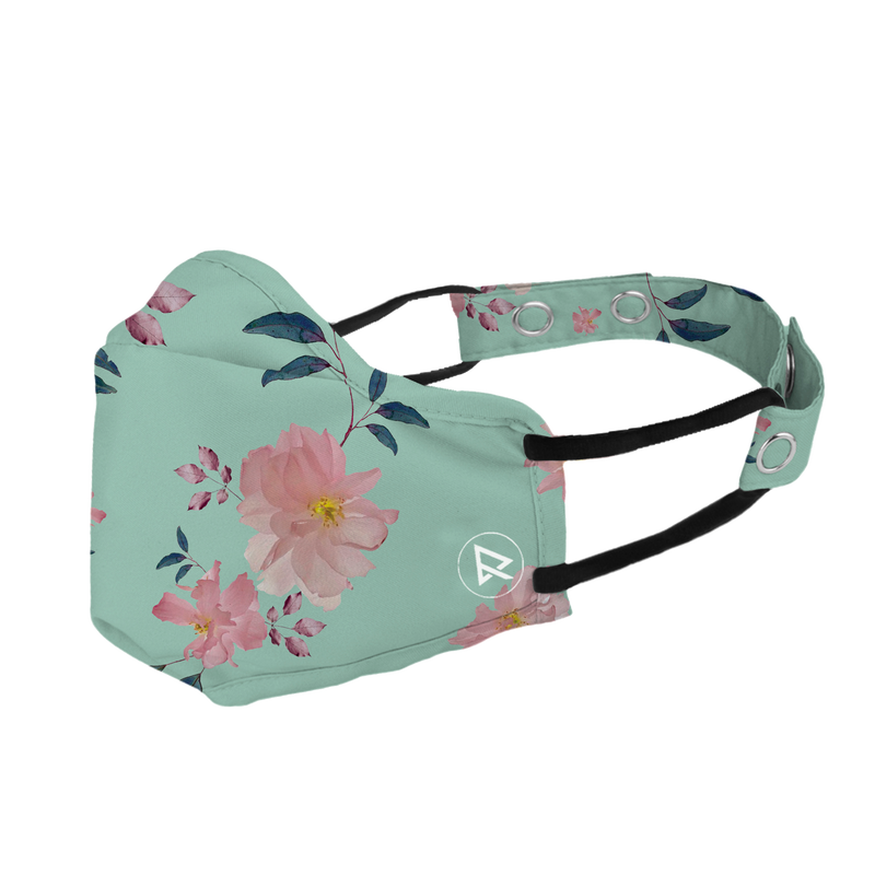 Floral Women's Pro Face cover - Pack of 2