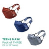 Teens Face cover - Pack of 3 (For age 12 to 19 years)